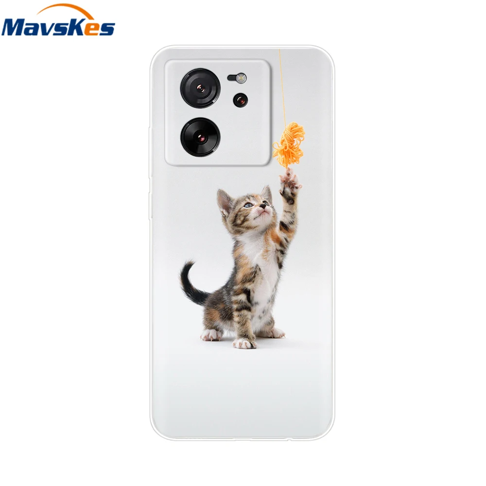 For Xiaomi 13T Pro Case 13 T Soft Clear TPU Lovely Silicone Back Cover for Xiomi 13T Fundas Transparent For Xiaomi 13T Pro Coque 3