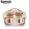 Portable Lunch Box Fast Heating Food Steamer Egg Boiler Electric Rice cooker Insulation 2 layer stainless steel Food Container 3