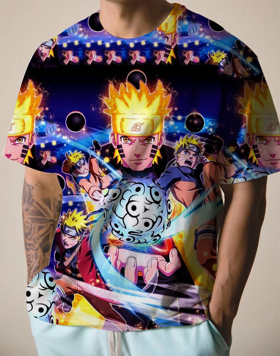 Naruto T Shirt Anime Mens T-Shirt 3D T Shirt Oversized T-Shirt 13 S7f6a16a71c034d7c8596bc95ffc9ef18y