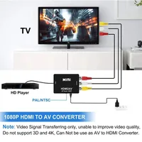 HDMI-compatible to AV RCA CVSB L/R Video Scaler Adapter 1080P Composite Converter AV to HDMI With USB Cable Video Converter Box - Image 3