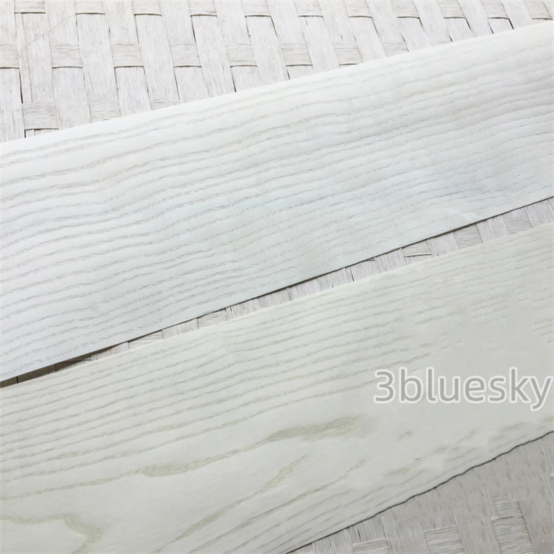 

Natural Wood Veneer American Ash Fraxious for Furniture about 16cm x 2.5m 0.2mm Q/C C/C White