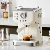 20 Bar Electric Coffee Machine Italian Semi-automatic Professional Expresso Coffee Maker Office Small Coffee Machines 220V 1