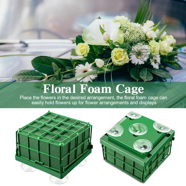 Floral Foam Cage 2 Pack with Handles for Flower Arrangements, (7 x 4.5 x 3  in) in 2023