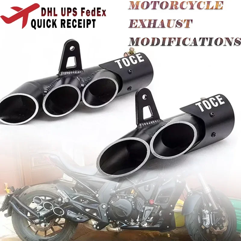 51Mm Calibro Universale Modificato Moto Uscita Porosa Silenziatore Di Scarico Tubo Per R1 R6 R15 Fz1 Mt09 Racing Escape Moto Silenziatore