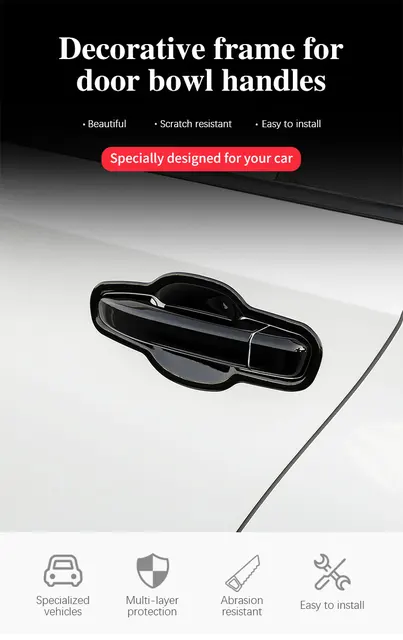 for Opel Corsa F 2020 2021 2022 2023 Chrome Door Handle Cover Car  Accessories Stickers Cap Rustproof Catch Retrofit Trim Gadget - AliExpress