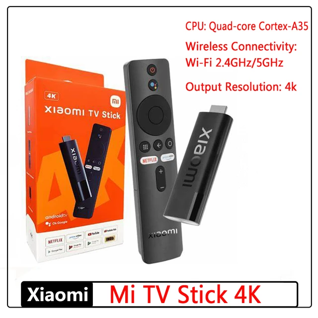 Convertidor Smart TV Xiaomi Tv Stick Full HD 1GB RAM + 8GB ROM