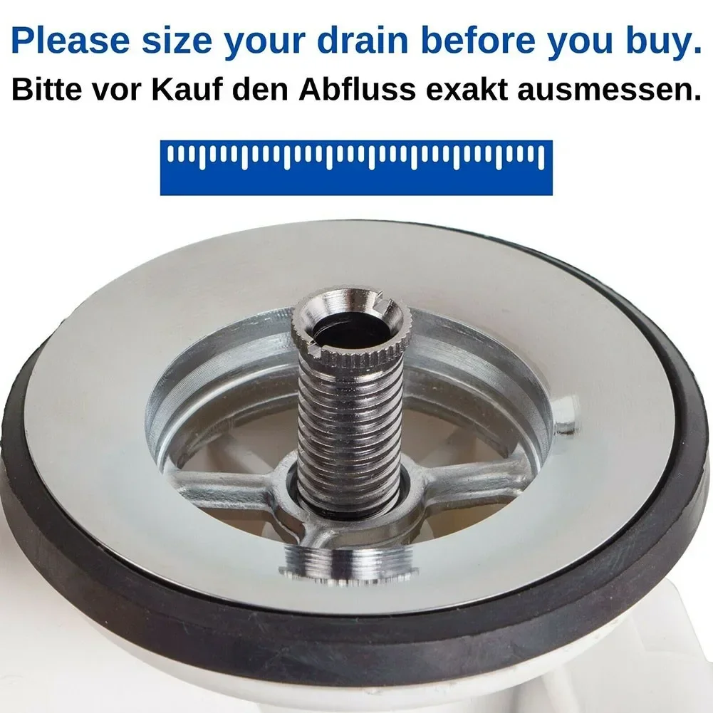 1/2/5pc 35mm 45mm Stainless Steel Kitchen Sink Basket Strainer Waste Threaded Screw Connector Bathroom Tools Kitchen Accessories