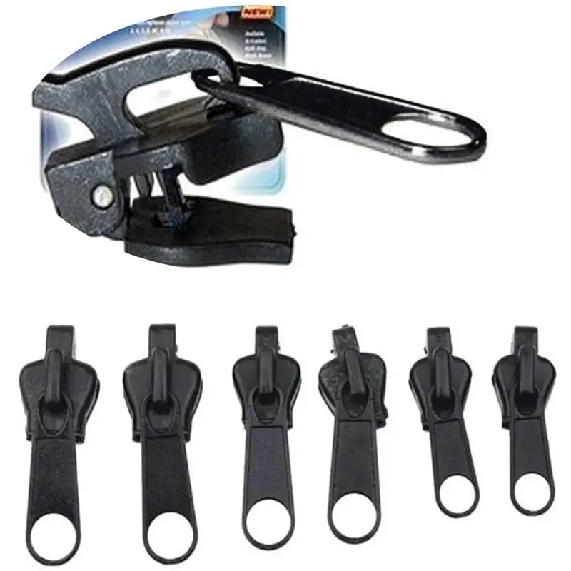 6Pcs Instant Zipper Universal Instant Fix Zipper Repair Kit Replacement