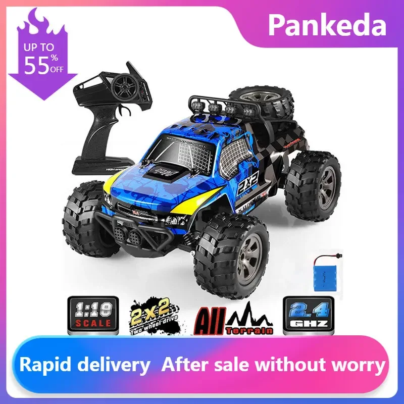 15 Km/H Ad Alta Velocità Brushless Motor Racing Rc Car 1:18 150M Highlight Lamp 4Wd All Terrain Off Road Drift Remote Control Truck Toy