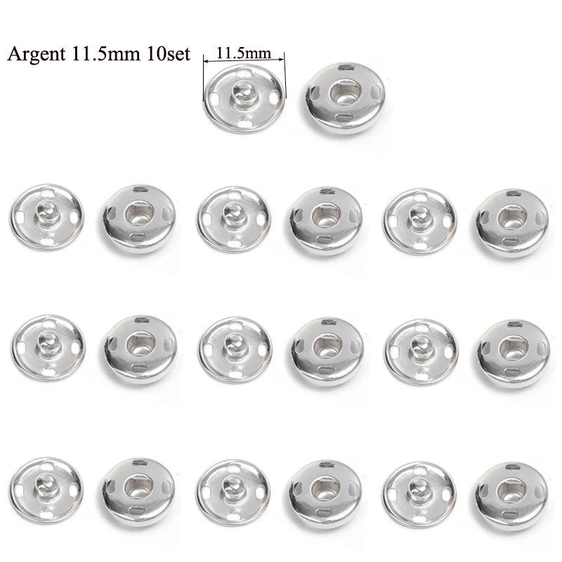 Argent 11.5mm 10set