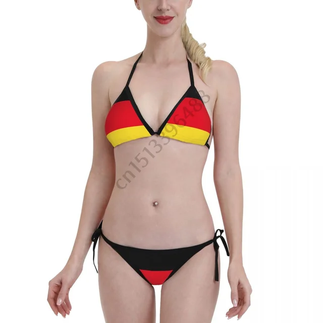 Germany Flag 3d Printed Bikini Mujer Swimwear Women Swimsuit Swimwear Micro  Bikini Set Summer Beachwear Bathing Suit - Bikinis Set - AliExpress
