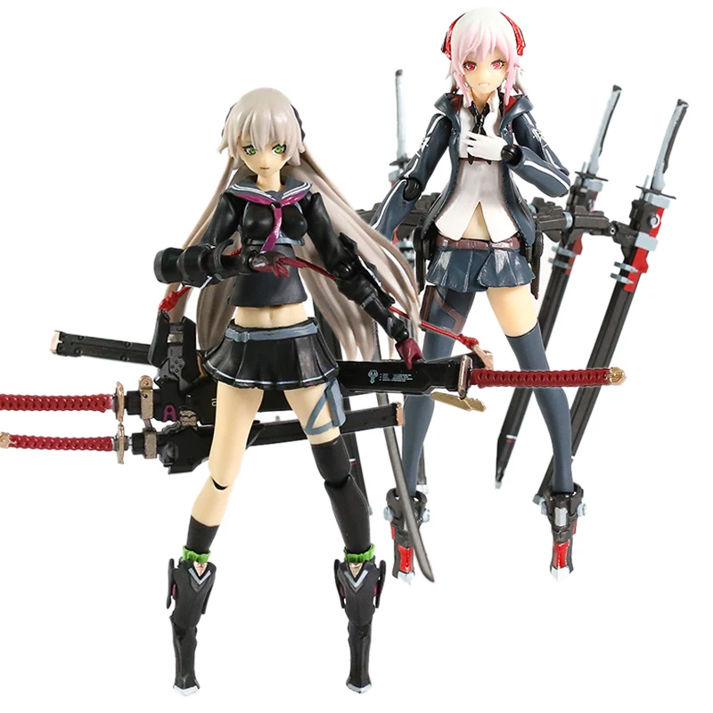 

figma 396 Ichi 422 Shi Heavily Armed High School Girls PVC Action Figure Model Doll Toy Colletible Figurals