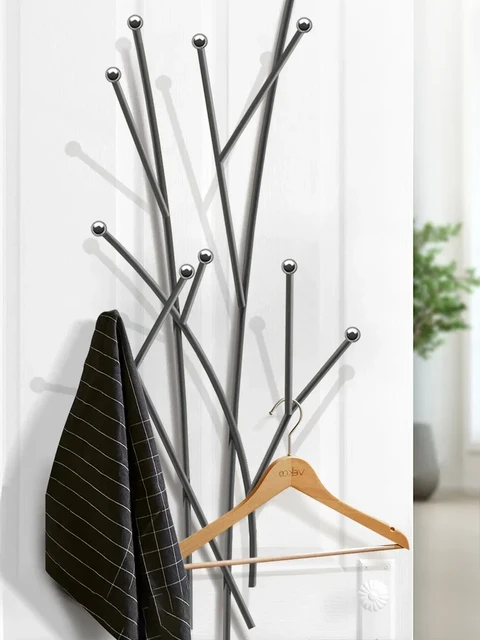Cubicle Wall Hangermodern Metal Coat Rack - Wall-mounted Valet Hook For  Home & Office