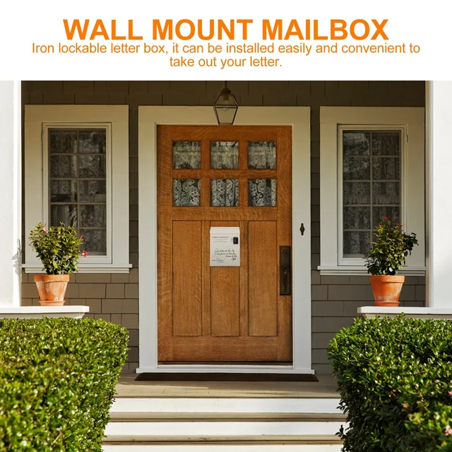 1 Pc Záró Levéldoboz Szüreti Javaslat Doboz Rusztikus Újságdoboz Vintage Dekoratív Öntött Otthon - Image 2