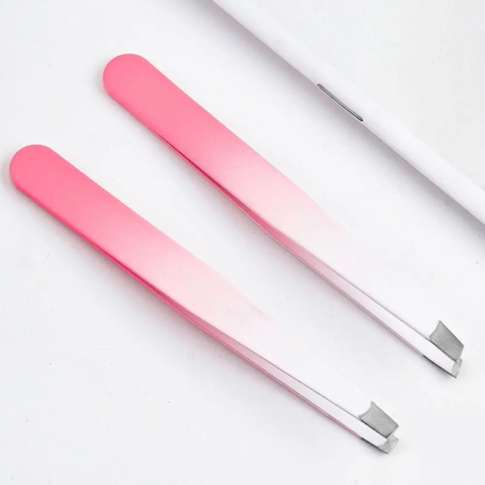 

Colorful Eyebrow Pliers Stainless Steel Hair Removal Oblique Mouth Tip Face Hair Removal Multipurpose Eye Brow Tweezer Make Up