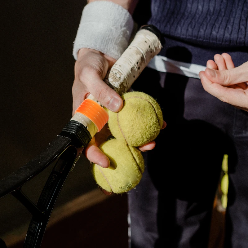 Description Picture 4 of item8 Pcs Racket Anti- Tennis Tennis Balls Silicone Grips Rings Round Band Silica Gel Reusable Replaceable