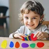 6pcs/Set Children's Sensory Educational Toy Fidget Toys Color Silicone Stone for Autism Kids Adults Emotional Stress Relief Toys 1