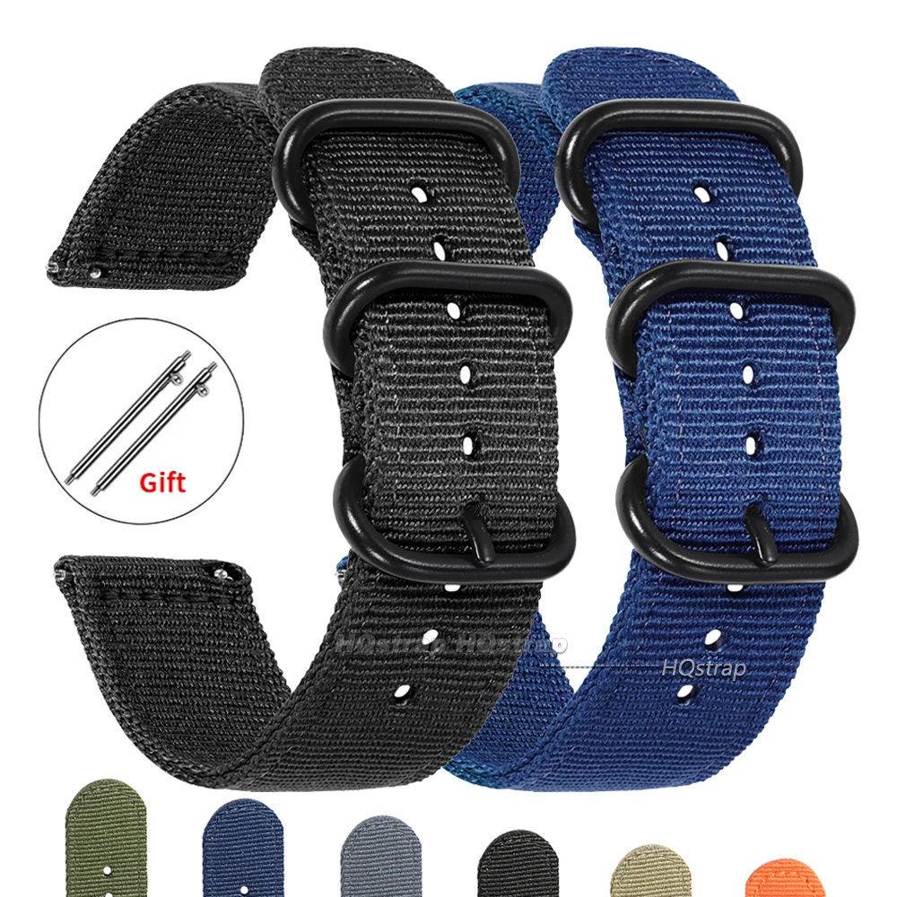 Woven Nylon Universal Watch Strap – Quick Release Fabric Wristband