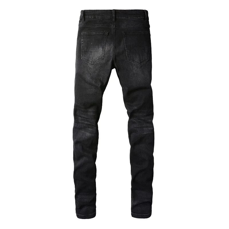 European and American Fashion Street Fashion Patch Jeans High Street Fashion Men Slim Jeans Jeans for Men 2