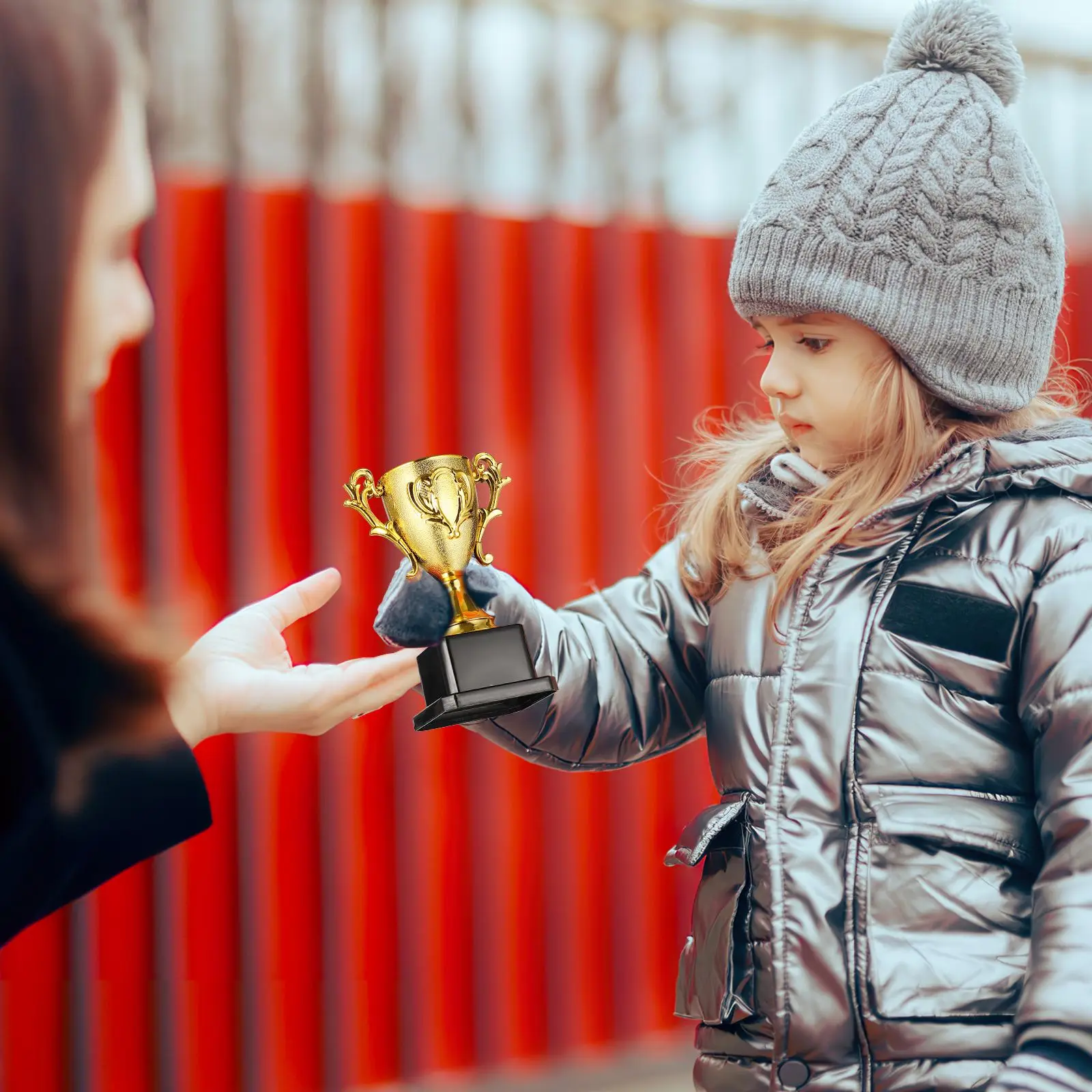 Plastic Trophy Toys for Kids Award Sports Cup for Kindergarten Primary School Girls Boys
