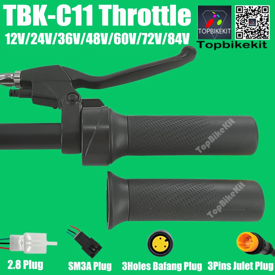 BafangMotorThrottleEbikeTwistGripThrottle222mmTBKC11Handbar