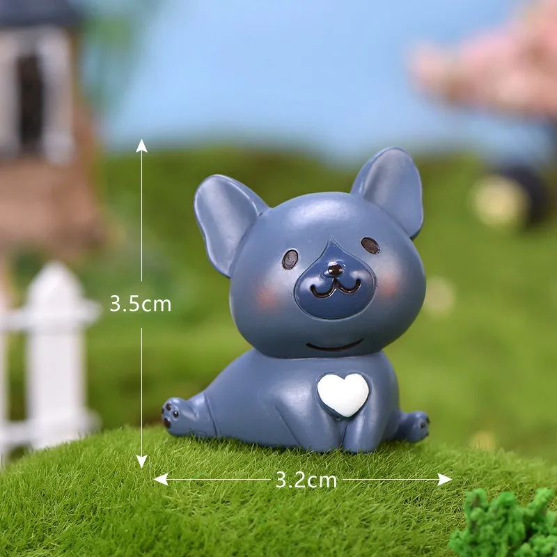 Dog Family Micro Landscape Resin Small Ornaments Bonsai Fleshy DIY Decoration Accessories
