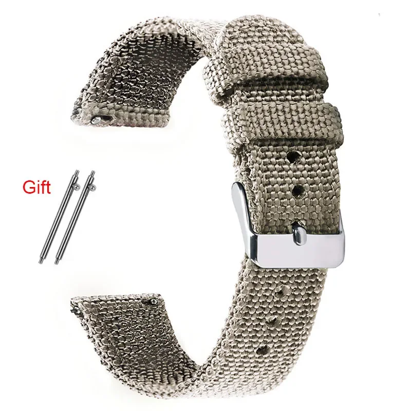 Versatile Nylon Canvas Strap - Sport Soft Wristband with Quick Release