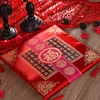 Chinese Style Seat Cushion Red Valentine's Day Wedding Blessing Kneel Cushion Square Bay Window Sofa Back Pillows Home Decor 3