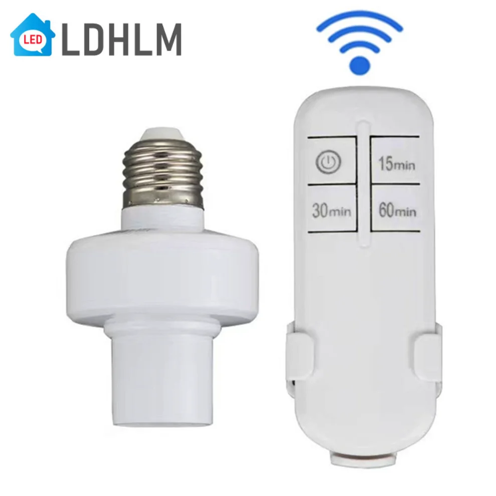 Douille Lampe Télécommande E27 Sans Fil - Interrupteur 220V Avec Télécommande