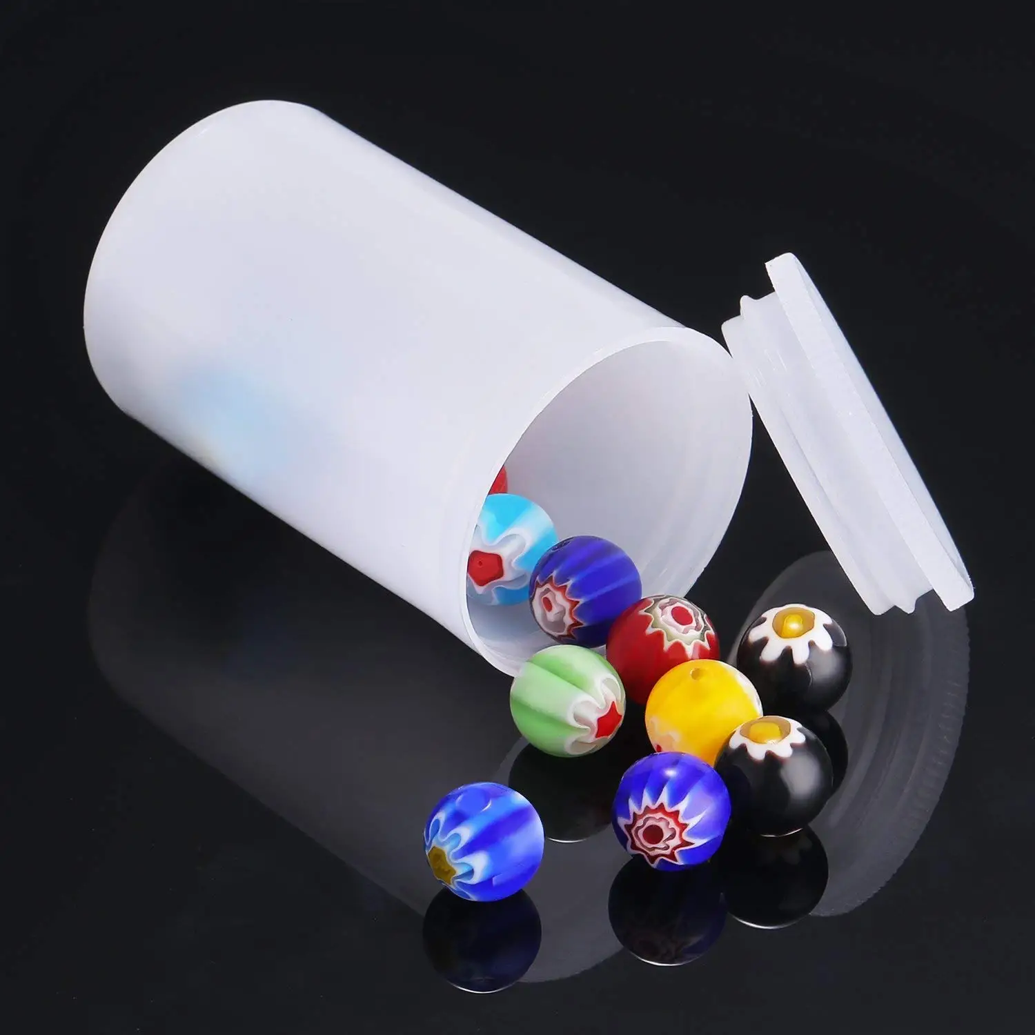 33MM Plastic Empty Film Canister 10PCS Camera Reel Container Storage Can for Accessories Art Bead Coin Pill Fishing Bait