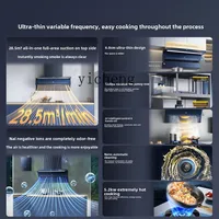 XL ultra-thin frequency conversion range hood household kitchen large suction top side double suction range hood 2