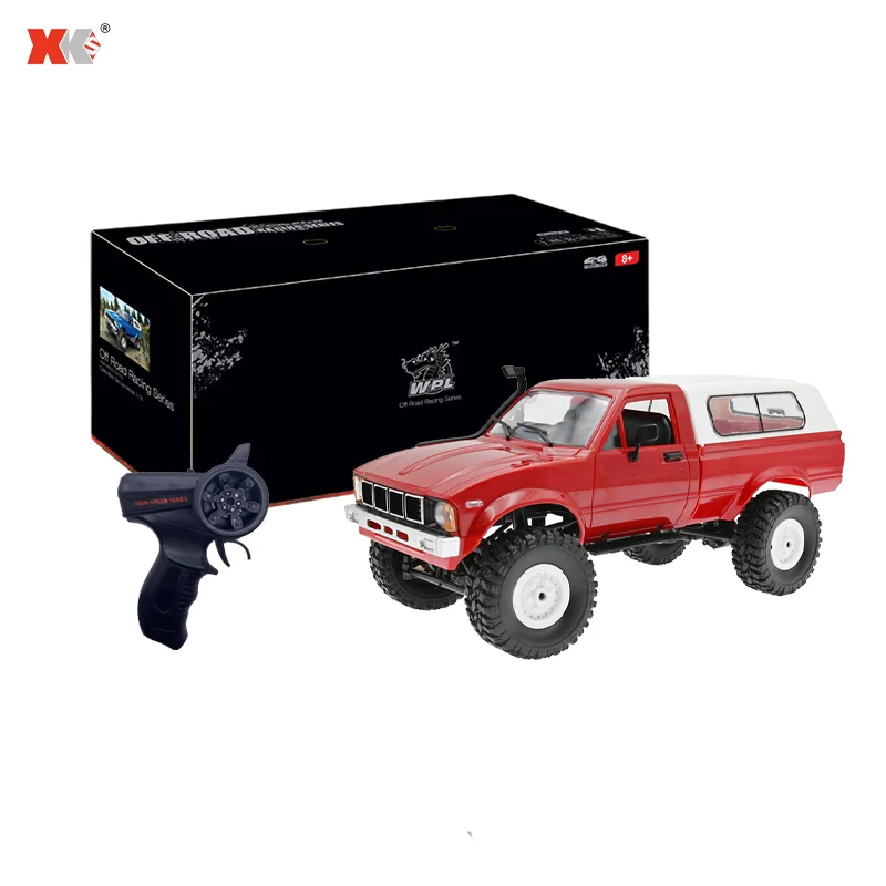 WPL C24 C14 1/16 RC Car 2.4G Remote Control LED Light 4X4 Off Road Rock Crawler Climbing RC Truck Electric Toy Car Gift for Boys 3