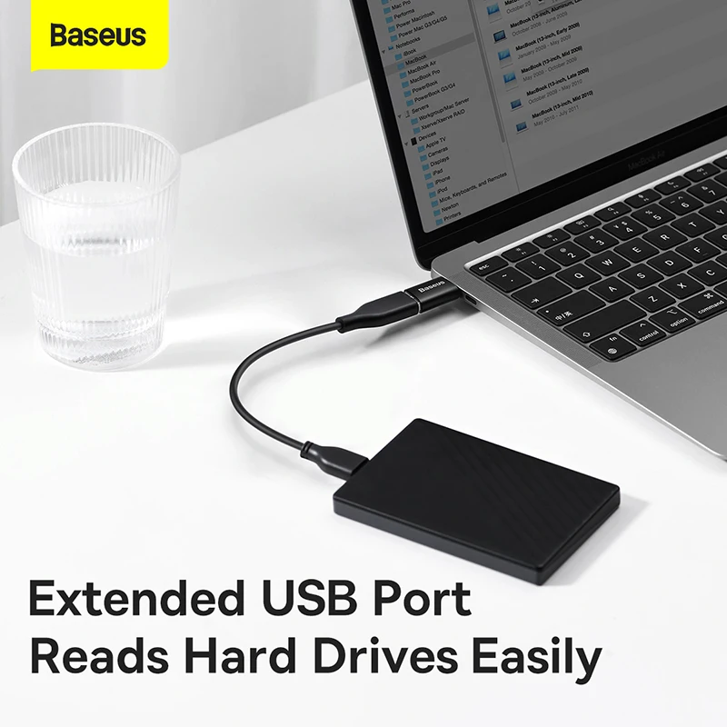 Baseus USB 3.1 OTG محول USB نوع C إلى USB أنثى محو...