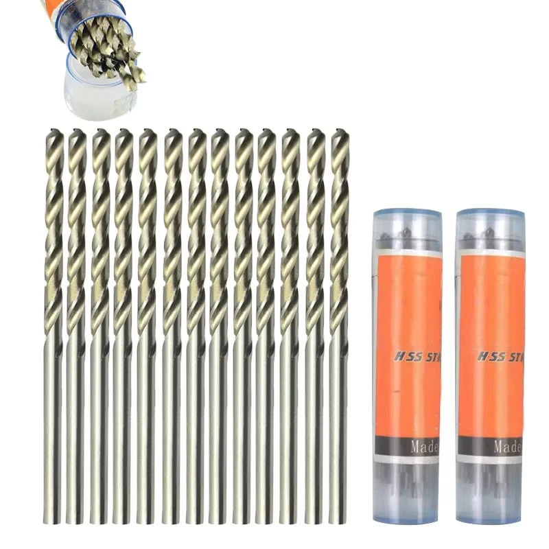 10 Stück 0,5–3,2 mm Spiralbohrer HSS Schnellarbeitsstahl-Bohrer-Set Micro Straight Shank Holzwerkzeuge für elektrische Bohrmaschinen
