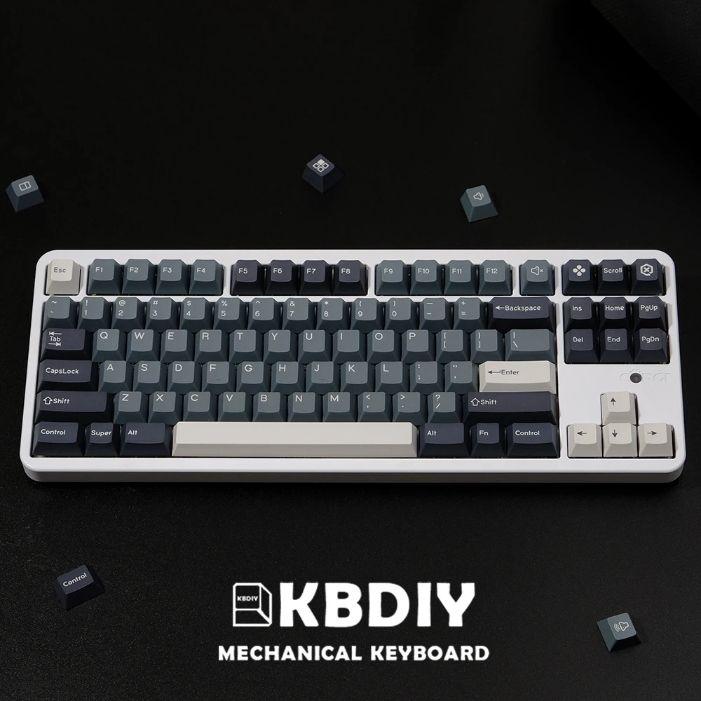 Kbdiy-gmk Apollo Keycaps Grupo Custom Cherry Profile Pbt Keycap Iso 7u Double Shot For Game Teclado Mecânico para Gmk67 176 Teclas por Conjunto