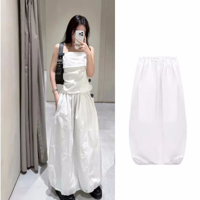 

2023 Spring And Summer Women's New All-match Casual Elastic Elastic Waist Skirt Tutu Skirt
