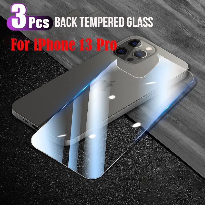 Premium Back Tempered Glass Rear Screen Protector Film (3-Pack)