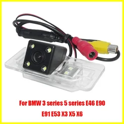 for BMW 2008-2012 E38 E39 E46 E90 X3 Car Rear View Camera Backup Reversing Camera Parking Assist 170° CCD 4 LED Night Vision