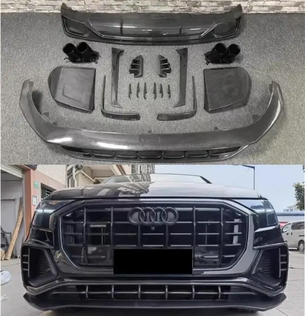 아우디 Q8 SQ8 2018-2023에 위한 스타일리시한 탄소 섬유 바디 키트