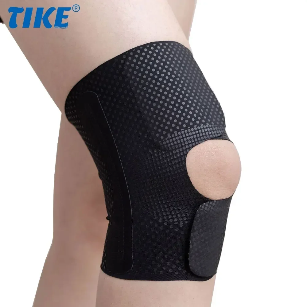 Ginocchiera Con Stabilizzatori Laterali Regolabile | Compressione Sottile, Beige, Taglia Unica - 6