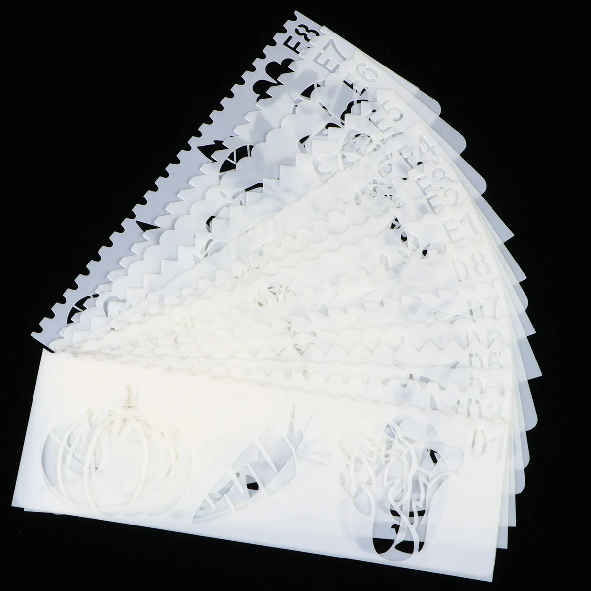 32Pcs 야채 과일 그림 템플릿 어린이를위한 플라스틱 DIY 중공 스텐실 그리기 학교 미술 교육