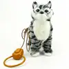 Electronic Cat Robot Dog Toy Electronic Plush Animal Pet Toy Singing Songs Walk Mew Leash Kitten Toys For Children Birthday Gift 2