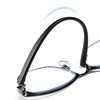 VIVIBEE 2025 Business Style Reading Glasses +150 Men Metal Grey Frame Blue Light Blocking Clear Lens Square Eyeglasses +250 3