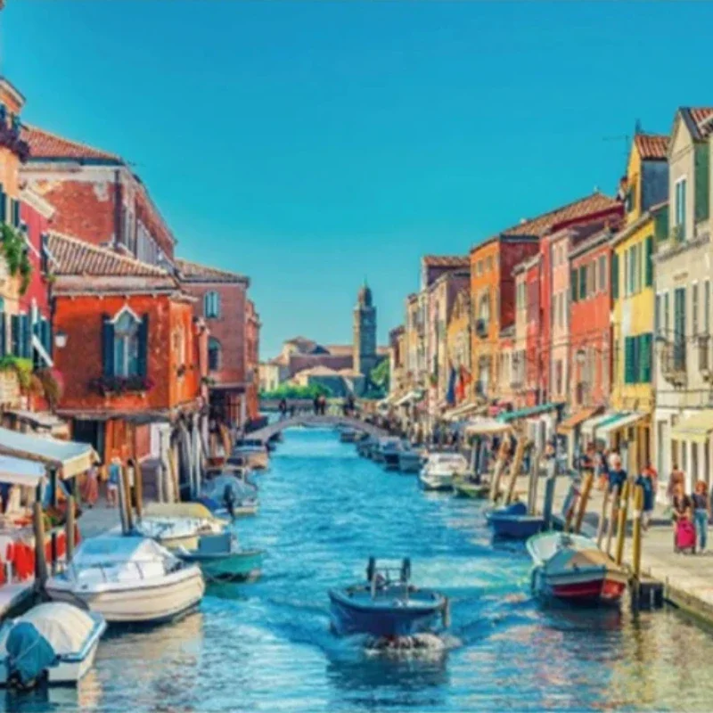 

70*50cm Adult Puzzle 1000pcs Paper Jigsaw The Venice Town Beautiful Landscape Series Learning Entertainment Education Craft Toys