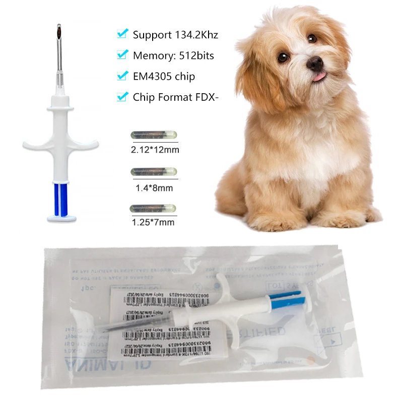 Pet Animal Microchip Syringe Dog Microchip Pet Chip Animal Chip Syringe Handheld Scanner ID Reader