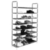 100cm 8-Layer Steel Shoe Rack - Large Capacity Non-Woven Fabric Organizer in Black 2