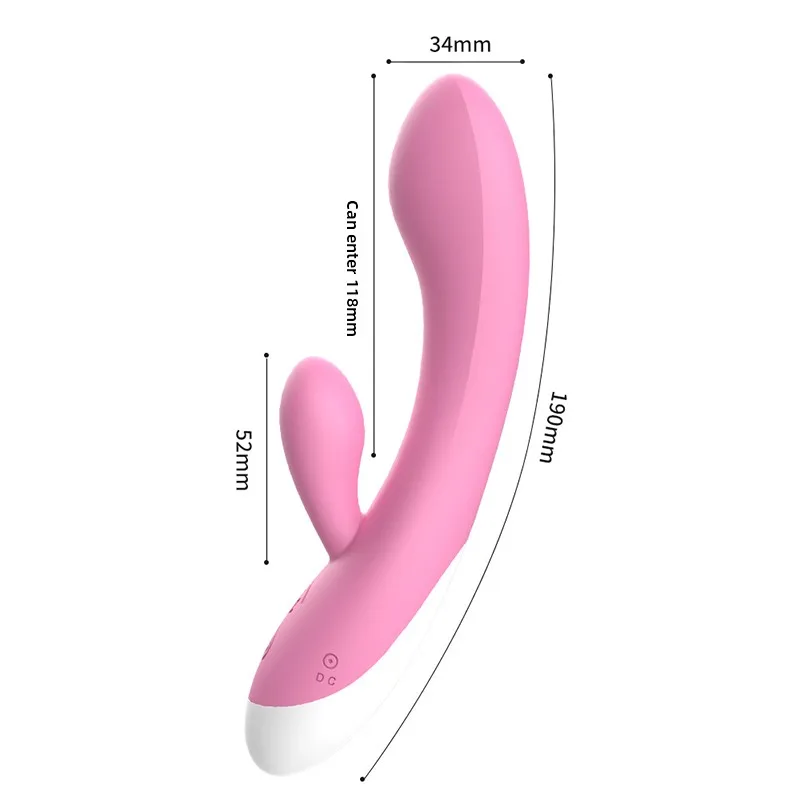 New Double-headed Vibrators Clitoral Stimulator Rechargeable Frequency Conversion G-Spot Vibrator Mute Massager Adult Women Toys