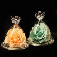 Na zawsze róża wieczna kwiaty prezent anioł wieczne róże w szkle ślub urodziny matka walentynki prezenty świąteczne tanie tanio CN (pochodzenie) Artificial Dried Flowers Suszone kwiaty Różany Główka kwiata Szkło