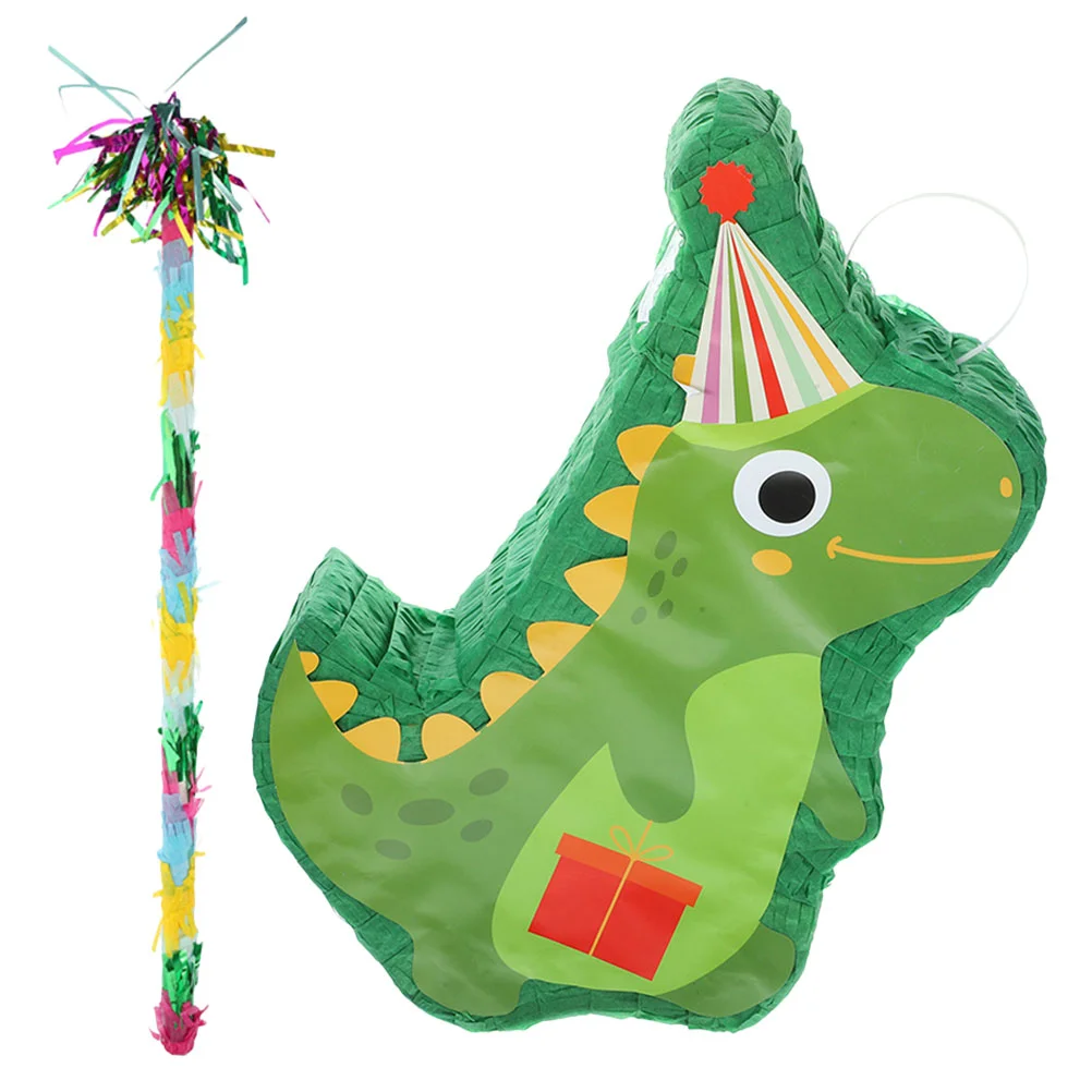 

Fringe Decorative Pinata Party Supplies Hanging New Year Funny Paper Dinosaur Bride