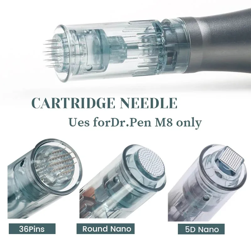 10/20/50/100 Pz Drpen M8 Cartucce A Baionetta 11 16 36 42 Nano Ago Microneedle Penna Kit Per La Cura Della Pelle Professionisti Uso per Dr pen M8